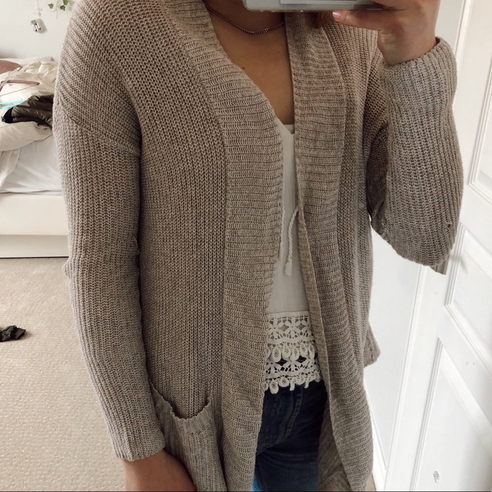 Tan Cardigan